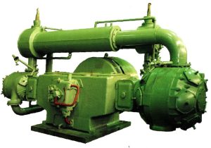 Компрессор 2ВМ4-27/9 стационарного типа используется на предприятиях для сжатия воздуха до давления 9 атм.