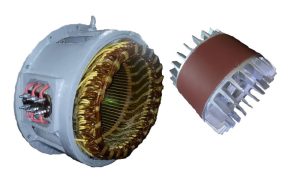 Электродвигатель АВ2-101-8У3 имеет статор и ротор, разделённые воздушным зазором.